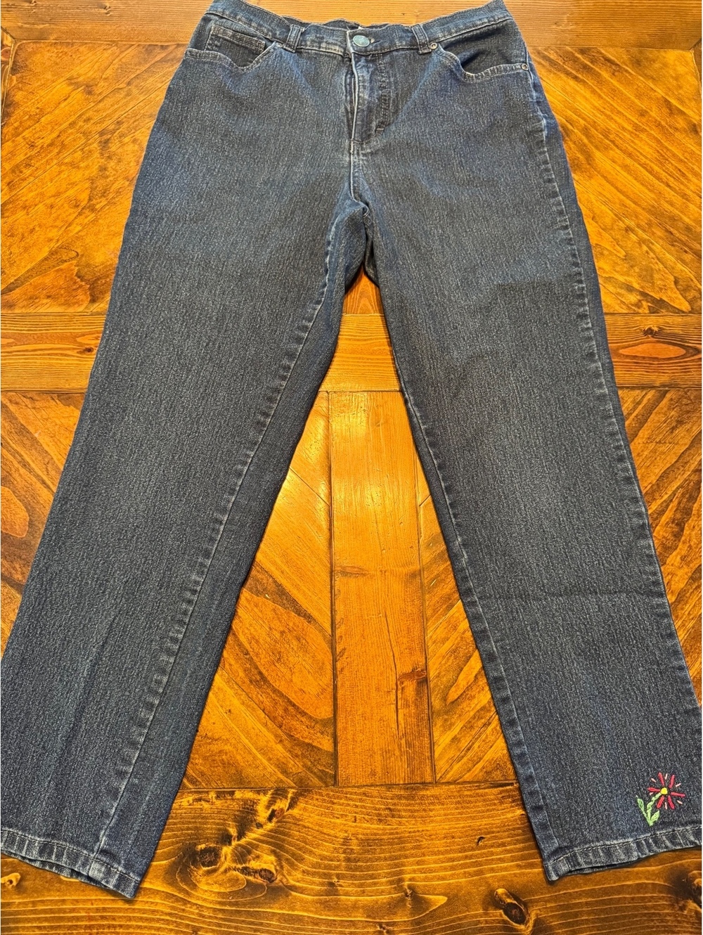 Vintage Basic Editions Classic Fit Women's Denim Jeans size 8 short